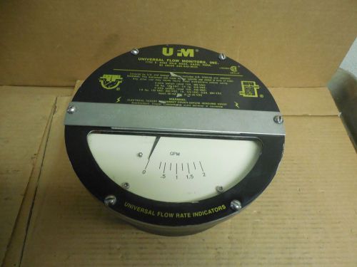 UFM UNIVERSAL FLOW MONITOR LL-MZMZF2GM-4L-80C1.1 GPM 0-2 1/2&#034; NPT B38532