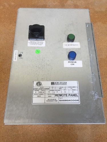 Krueger start / stop station remote panel 208v geo#5157 for sale