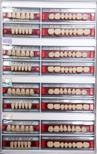 Acrylic denture ruthinium acryrock teeth  1x 112 teeth size 13 a3 for sale