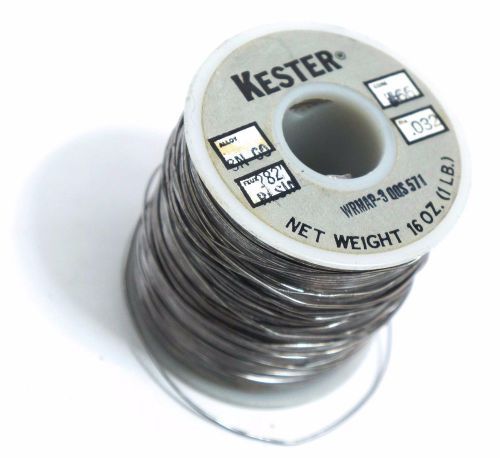 USGI 1 LB ROSIN CORE SOLDER 40% TIN 60% LEAD DIA .032 &#034; (Kester)