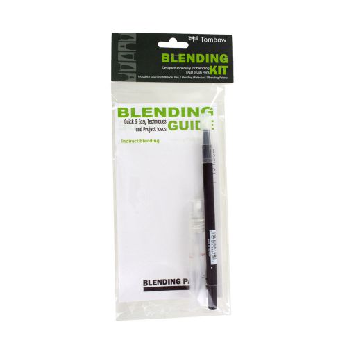 Tombow blending kit for dual brush pens, includes blending palette, colorless bl for sale