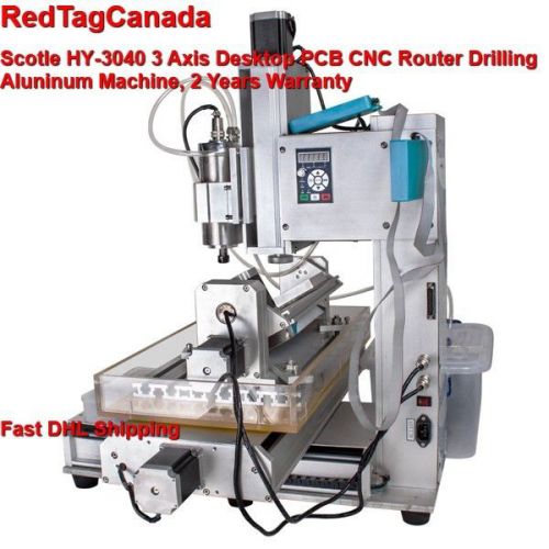 Hy-3040 3 axis desktop pcb cnc router drilling factory direct - dhl - 2yrs wrnty for sale