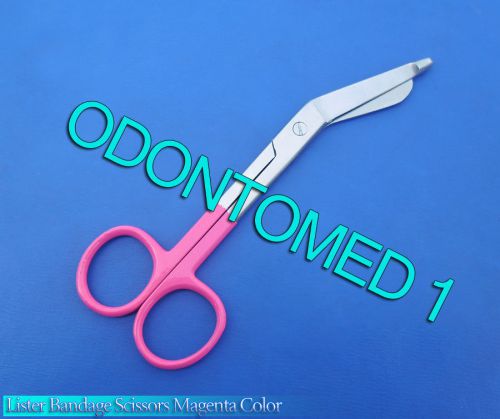 1 Lister Bandage Nurse Scissors - Color Handles(Magenta)