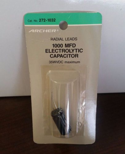 1000 MFD Electrolytic Capacitor ARCHER for Radio Shack