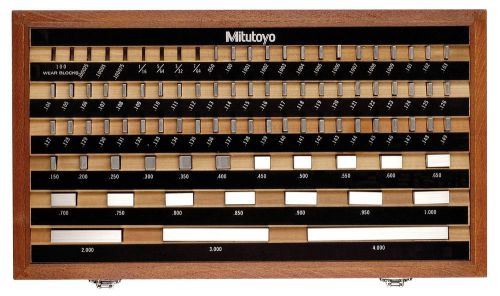 516-904-26 mitutoyo rect steel gage block set, 81pc grade as-2 for sale
