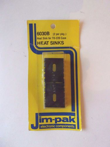 Jim-pak Heat Sinks (2) for TO-220 Case  - 6030B