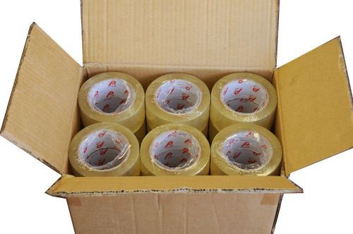 6X, 36x Rolls 2&#034;x110 Yards(330&#039;ft)  Clean Shipping Carton Box Sealing Tape