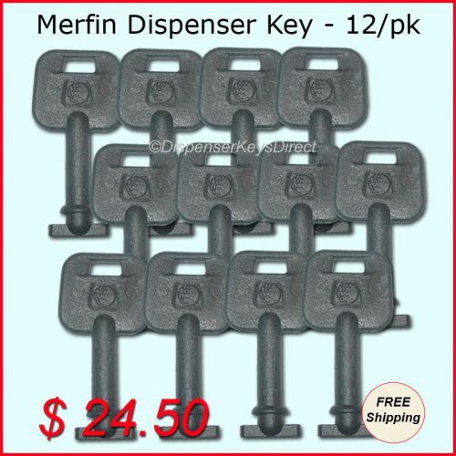 Merfin Dispenser Key for Paper Towel &amp; Toilet Tissue Dispensers - (12/pk.)