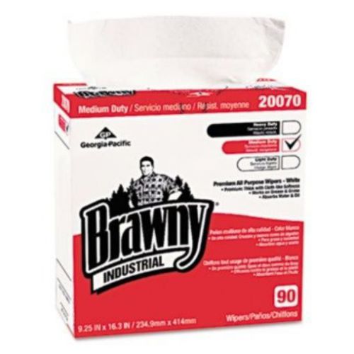 Brawny Industrial 20070/03 White Premium All Purpose DRC Wiper, 16.3&#034; Length x