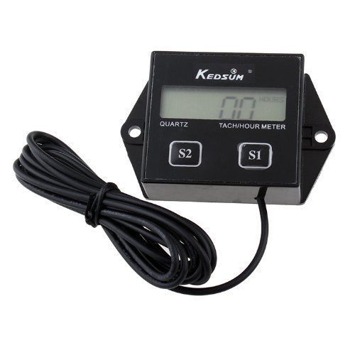 KEDSUM Upgrade Version Waterproof Hour meter Tachometer 2 &amp; 4 Stroke Small