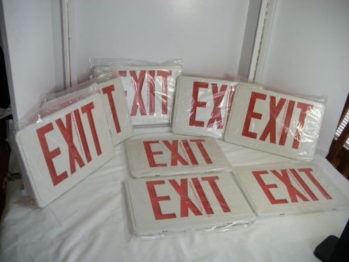 New Exit sign covers, Signs in Plastic wrap, covers Only Lot Of 8