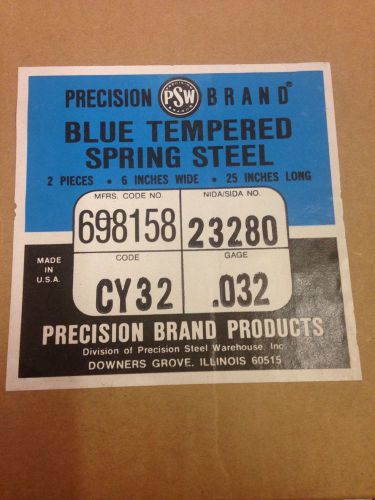 698158,23280,CY32 PRECISION BRAND BLUE TEMPERED SPRING STEEL