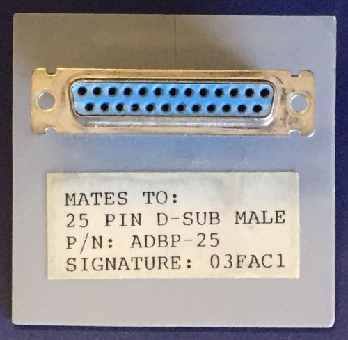 Cirris systems p/n adbp-25 25 socket d-sub female adapter for sale