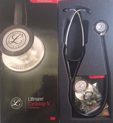 3M Littmann 6152 Cardiology IV Stethoscope Standard-Finish Chestpiece, 27&#034; Black