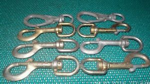 KLEIN TOOLS 6 CAT#470 &amp; 2 2012 SWIVEL HOOK LATCH FOR HAND LINE U.S.A. 8 TOTAL