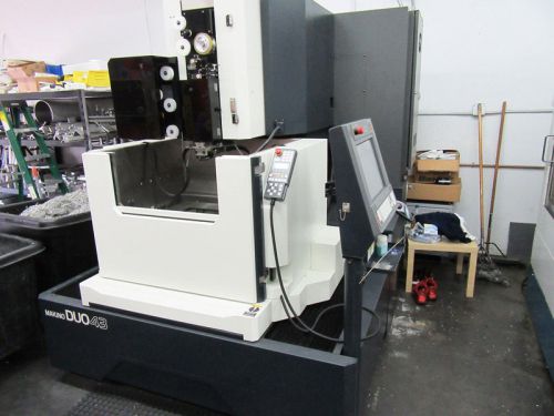 12&#034; Y 17.7&#034; X Makino DUO 43 WIRE-TYPE EDM, 12.6&#034;Z, AWT, SUBMERSIBLE, LOW HOURS