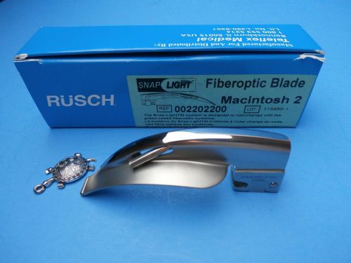 RUSCH-Fiberoptic Blade Macintosh #2,SNAP Light.#002202200.Diagnostic Instruments