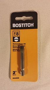 Slotted Power Bit #8 2&#034; NEW Bostitch BSA228SM