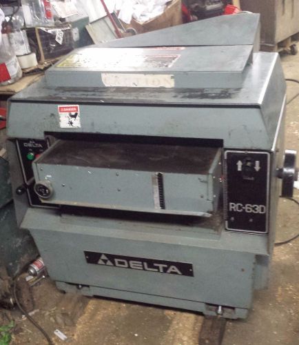 Delta rc 630 24&#034; 3 phase planer, good running condition for sale
