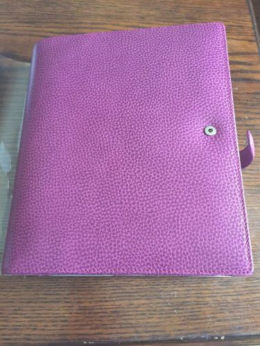 Filofax A5 Raspberry Pink Finsbury Leather Planner
