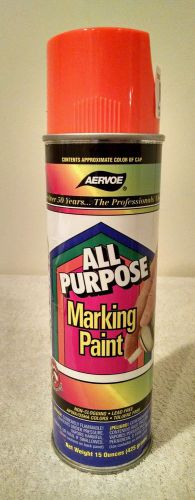 Aervoe All Purpose Aerosol Marking Paint - Case of 12 - 15 oz net wt. - Orange