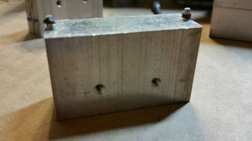 Solid aluminum heat sink 1x2x.5 inch