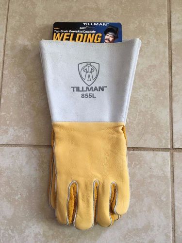Tillman Top Grain Deerskin / Cowhide Welding Gloves 855L Size Large