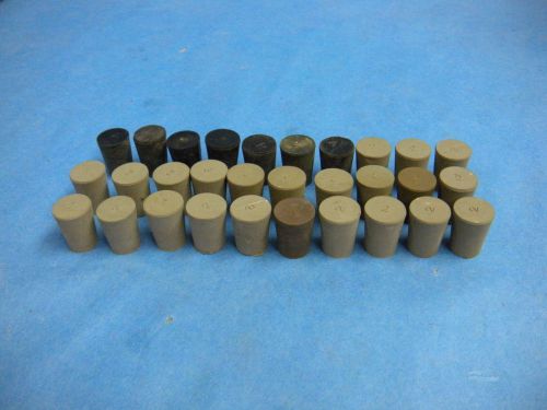 Lab Glass Size 2 Rubber Stopper Corks No Hole Lot of 30