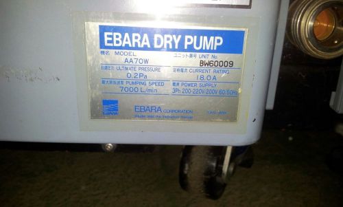 Ebara AA70W Vacuum Pump