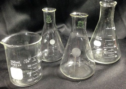 Corning Pyrex Griffin Low Form Glass Beaker Science Lab Glassware GUC
