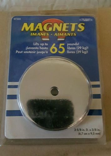 Master Magnetics 07222 2.65&#034; 65lb Pull Round Base Magnet