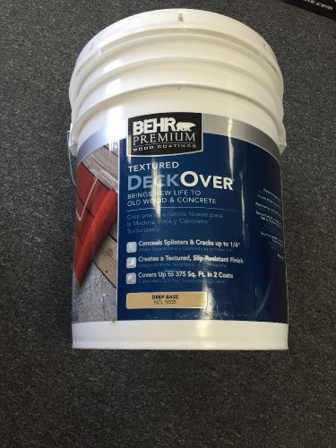 NEW 5 Gallon #5005 Deep Base And Concrete Coating Home Paint