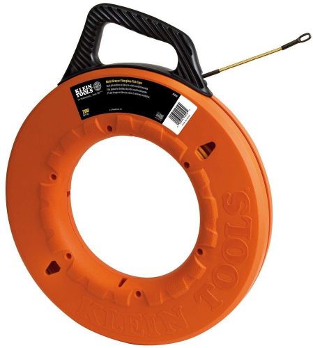 New klein tools 200 ft. durable multi-groove fiberglass fish tape specialty tool for sale