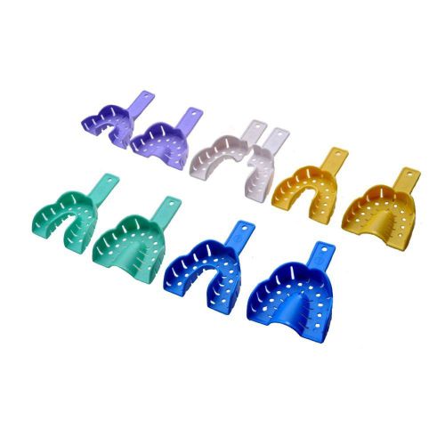 Oral Instrument Professional Dental Impression Tray Total 10Pcs