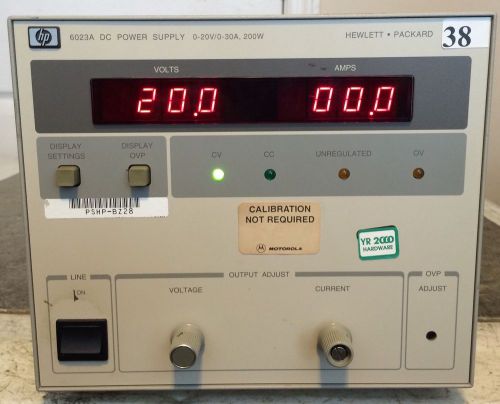 HP 6023A DC Power Supply 0-20V 0-30A Load Tested