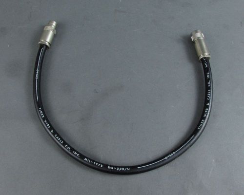 23 inch cable assembly rg-22b/u w/ tei triax plug pl-80-10 &amp; triax jack cj 83 for sale