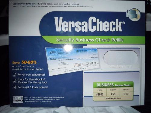 VersaCheck Security Business Checks - Business Standard - Burgundy Classic