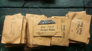 Lot of 70 packs of #50-C Straight Blades (4 per pack)
