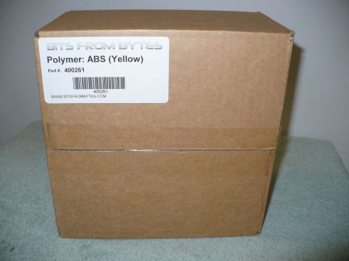 --3-D PRINTER Polymer ABS Filament -YELLOW -Bits From Bytes-NEW IN SEALED BX