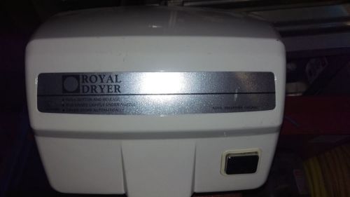 Royal industries roy dry hk-2200es 2200 series auto hand dryer white 120v #2 for sale