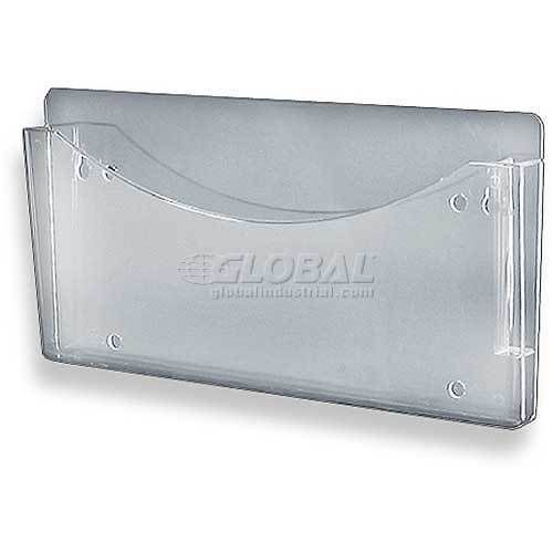 Azar Plastic Single Pocket Wall File 7&#034; x 13.5&#034; 2/Pack Model 250000
