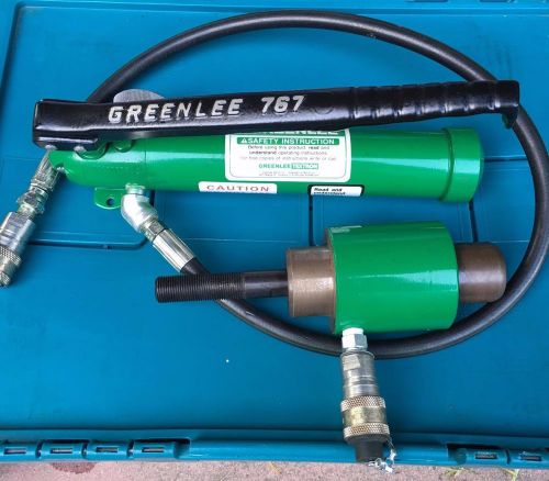 Greenlee Hydraulic Knockout 767 Pump &amp; Ram