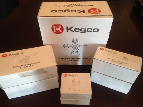 Kegco Premium Draft Beer Set KC-542-2, KC KT85D-L, KC SHANK4, 493K-CFBL