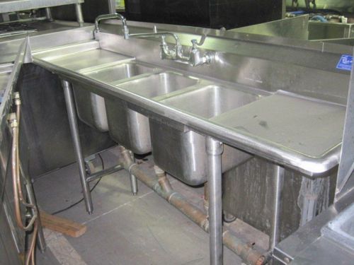 Advance tabco 3 compartment convenience store sink k7-cs-22 for sale