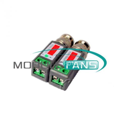 1pair (2pcs) cctv passive video balun transivers utp bnc cat5 cable connectors for sale
