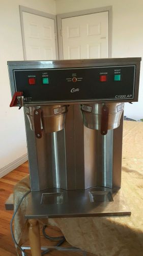 Curtis C1000APS Commercial Twin/Dual Auto Coffee Airpot Brewer Server w/ Faucet