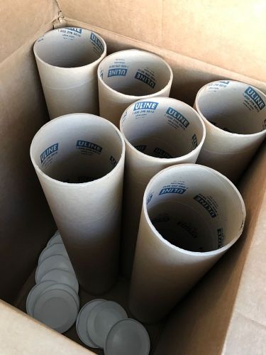 Jumbo Kraft Mailing Tubes with End Caps - 6 x 30&#034;, .125&#034; thick