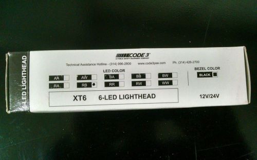Code 3 XT6 LED Light head - New!!