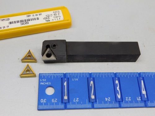 ZENIT 5/8&#034; INDEXABLE TOOL HOLDER  WITH (5) TNMP-332-K KENNAMETAL CARBIDE INSERTS