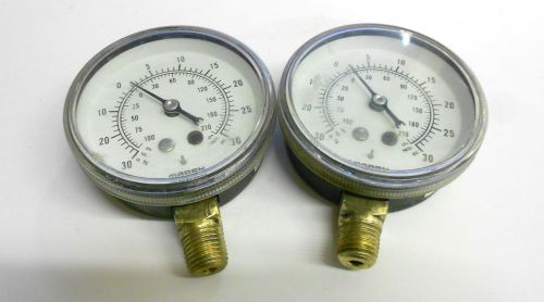 Marsh pressure gauge/vac 100-210 / 3-30 psi , 3&#034; for sale